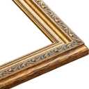A3 11.7x16.5 Antique Gold Picture Frame - Traditional Wood Photo Frame Complete with UV Acrylic, Foam Board Backing & Hanging Hardware