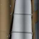 Fruit Bowl for Kitchen Counter, 3 Tier Fruit Basket for Counter, Ceramic Fruit Holder, Tiered Fruit Stand with Metal Stand, Detachable Rack for Fruit Vegetable Snack Dessert Storage (Silver)