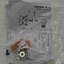 DUJAHMLAND Farmhouse Vanity Light Fixture,3-Light Bathroom Wood Wall Light Over Mirror with Clear Glass Shade, Rustic Vintage Wall Sconce Lighting.(Antique Wood, 3-Light)