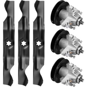 Mower Deck Rebuild Kit for 50'' Deck, Compatible with C ub Cadet LT-1050 LTX-1050 SLT-1550 SLTX-1050 Troy-Bilt GT-50 TB2450 XP-50 RZT-50 Mustang C Raftsman ZTL7000, Replace 918-04125 942-04053