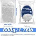 Bupete 1.76lb Pillow Stuffing for Couch Pillows, Polyester Filler, Stuffing for Polyfill for Stuffed Animal Crafts, Pillow Stuffing, Cushions Stuffing (28.2 oz)