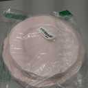 WDF 60pcs Pink Plastic Plates - Baroque Pink Disposable Plates Including 30 Dinner Plates 10.25inch, 30 Dessert Plates 7.5inch for Upscale Wedding/Baby Shower/Spring/Mother's Day