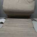 Honeycomb Outdoor Essentials Dining Chair Cushion, 20 x 41, Hampton Texture Neutral Cushion for Patio Furniture