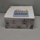 Industrial 4 Lights Chandelier, Gold Lantern Ceiling Light Fixtures with Rustic Metal Cage Adjustable Height Farmhouse Geometric Hanging Light for Kitchen Island, Dining Room, Entryway, UL Listed