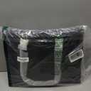 LOVEVOOK Lunch Tote Bag for Women, 15.6 Inch Laptop Bag with Insulated Lunch Compartment, Quilted Large Capacity Computer Handbag with Purse for Business, Work, Collage, Office, Casual, Jet Black