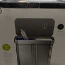 simplehuman 58 Liter / 15.3 Gallon Rectangular Hands-Free Dual Compartment Recycling Kitchen Step Trash Can with Soft-Close Lid, Brushed Stainless Steel