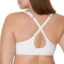 Bali Women's Seamless Underwire Bra, One Smooth U Smoothing Underwire Bras for Women, Convertible Straps, Ultra Light (White) 38C