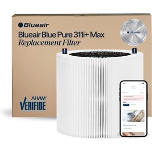 BLUEAIR Blue Pure 311i+ Max Genuine Replacement Filter, Blue F3MAX+, fits Blue 311i+ Max Air Purifier