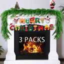 Horynar 2 Pcs Christmas Garlands, 12 FT (2 * 6FT) Artificial Lifelike Pine Garland, Banner Included,Greenery Garland for Mantle,Table,Stairs,Wall,Indoor, Christmas Decorations Outdoor (2, 6 FT)