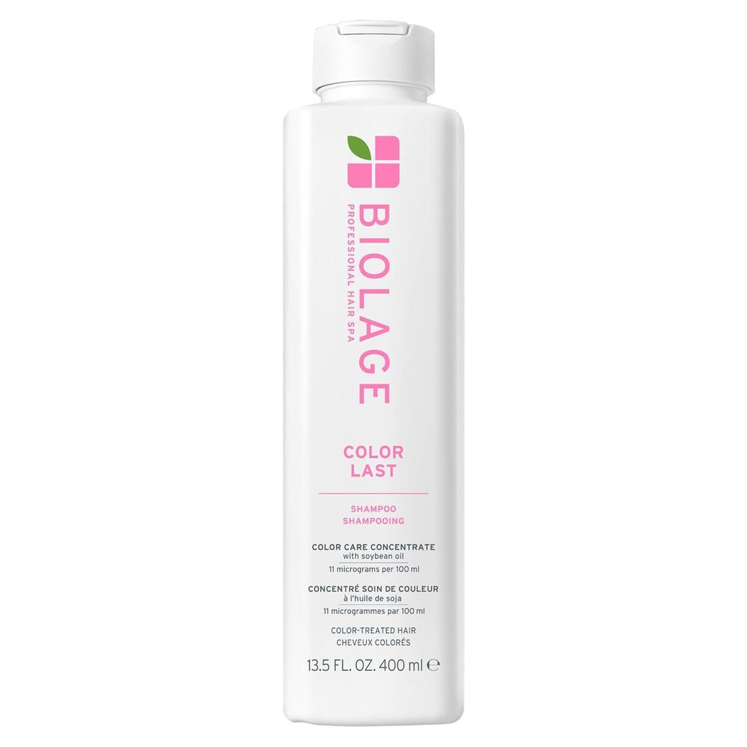 Biolage Color Last Shampoo - For Color-Treated Hair, Nourishes, Strengthens, Hydrates, Soybean Oil & Stearic Acid, Paraben & Mineral Oil-Free, Vegan, Packaging May Vary (13.5 Fl Oz (Pack of 1))