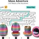 2026 Mystery Egg Maze Puzzle Box: 4 Unique Mazes Money Holder with Hidden Compartment, Brain Teaser Game for Cash & Gifts, Reusable Surprise Container for Easter Birthday Christmas Party
