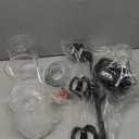 3-Light Bathroom Light Fixtures, 17.23" Black Modern Vanity Lights with Clear Glass Shade, Bathroom Wall Lamp for Mirror Kitchen Living Room Hallway Cabinet Porch