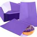 Epakh 500 Pcs Grease Resistant Paper Treat Bags 5.12 x 7.09 Inches Paper Cookie Sleeves Bags Glassine Semi Transparent Flat Bakery Sleeves Envelopes for Bakery Candies Chocolate