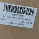 9 FT by 12 Inch Christmas Garland Decorations Realistic-Feel PE Xmas Garland with Thicker Lifelike 270 Branchs Tips for Fireplace Door Stairs Home Outdoor Decor (White)