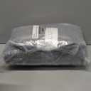 downluxe Indoor Chair Cushions for Dining Chairs, Tufted Overstuffed Textured Foam Kitchen Chair Pads with Ties and Non-Slip Backing, 15.5" x 15.5" x 4", Dark Grey, 4 Pack