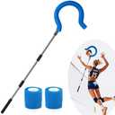 Adjustable Volleyball Spike Trainer with Question Mark Hook-Durable Lightweight Hitting Trainer Equipment for Serving, Spiking and Jump Training-Real Ball Feel - Ideal for Beginners and Pros (No Ball)