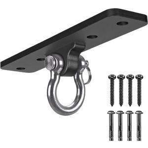 Dolibest Ceiling Mount Swing Hanger Heavy Duty Swing Set Hook for Porch Swing Hammock Chair Yoga Silk Suspension Straps Gymnastic Ring, Wall Anchor for Resistance Bands (900LB)