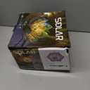 Solar Lights Outdoor Decorative - Bright Blue Lotus Flower Table Lamp, Glass Globe 30 LED Waterproof Metal Decorations Gifts for Mom Women Garden Patio Pathway Yard Balcony Outside Decor