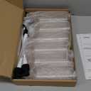 Nuogo 6 Pcs Coffee Syrup Dispenser Bottles Set 750ml, 500ml, 300ml, 150ml PET Black Syrup Bottles with Pump Dispenser 27 Labels for Coffee Bar Kitchen Accessories Portable Travel (11.8 oz, Prismatic)