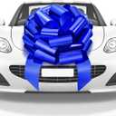 Mata1 Big Car Bow (Blue, 23 inch) Giant Gift Bows, Big Bow for Car, Gift Bow, Big Blue Bow, Large Car Bow, Big Gift Bow, Car Pull Bow, New Car Bow, Huge Car Bows, Car Ribbon Bows