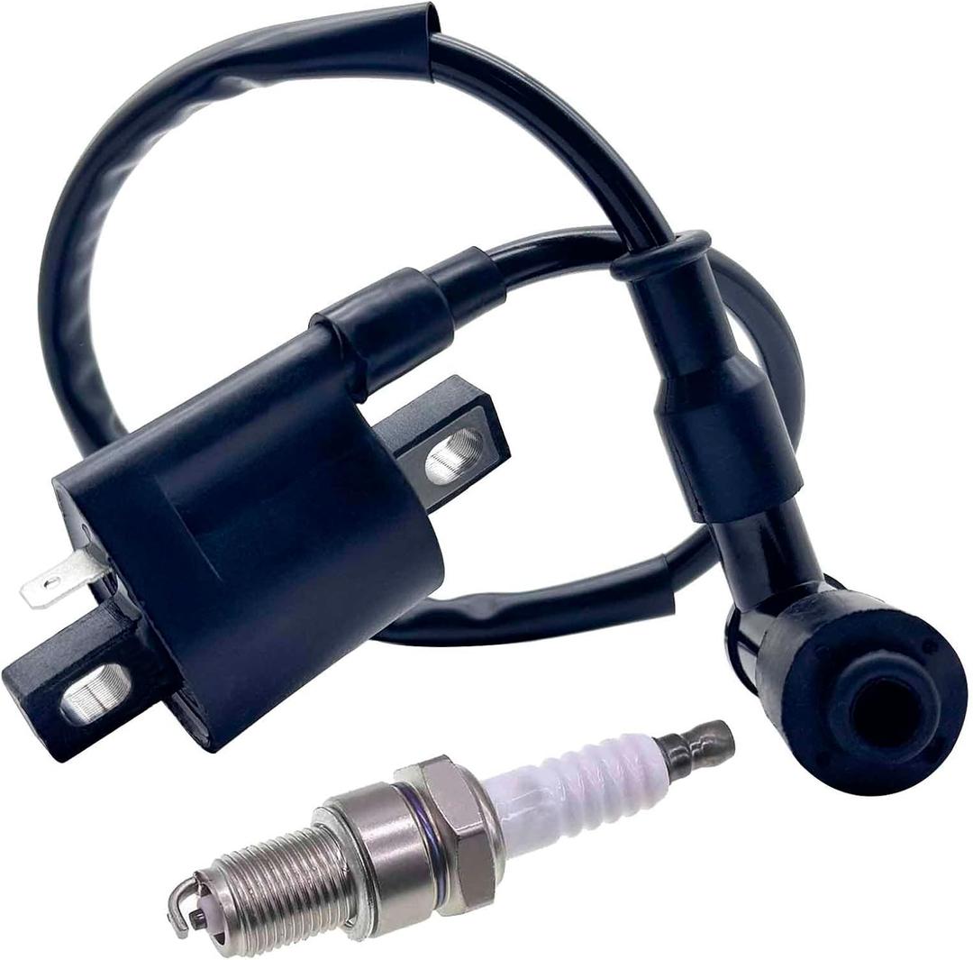 GY6 Racing Ignition Coil SSR 125 Spark Plug Wire with Spark Plug for 50CC 90CC 110CC 150CC 200CC 125CC 250CC Moped Scooter ATV Go Kart Pit Dirt Bike Engine Motorcycle