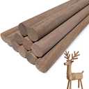1/2x12 Inch Long Wooden Dowel Rods,Large Round Hardwood Dowels,Natural Walnut Wood Dowels for Crafts,Woodworking,Building Models and DIY Projects(10 Pcs/Pack)