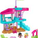 Fisher-Price Little People Toddler Toy Barbie Beach House Playset, Figures and Accessories for Preschool Pretend Play Kids Ages 18+ Months