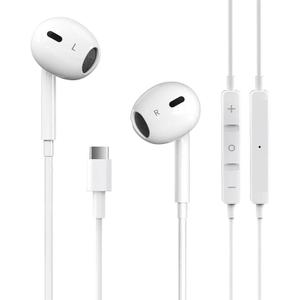 USB C Headphones for iPhone 16/15 Pro Max Plus Type C Earbuds Wired Earphones with Mic & Remote Control Noise Cancelling for iPhone 16/15 pro, iPad Pro, Galaxy S23/S22/S21/S20/Ultra Note 10/20