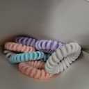 Hair Ties, 16 Pack Spiral Hair Coils for Thick & Thin Hair - No Crease, No Damage Ponytail Holders for Women and Children (Aegean Sea)