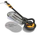 Mirka LEROS Electric Vacuum Drywall Sander Pole Ergonomic Lightweight 7.1 lb Tool with 9 Orbital Head, 180 Flexible Design, Dual Suction for Dustless Walls Ceilings Painting Prep