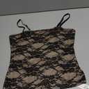 Women's Floral Lace Sheer Spaghetti Strap Sleeveless Sexy Going Out Cami Top Shirt M