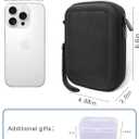 Krypthos Diabetic Supplies Travel Case, Carrying Case for Diabetes Blood Glucose Meter, Portable Diabetes Testing Kit Storage Organizer Bag for Blood Sugar Test Strips, Lancets, Lancing Device-Black