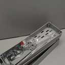  Slim Rolling Storage Cart 4 Tier Bathroom Organizer Mobile Shelving Unit Storage Rolling Utility Cart Tower Rack for Kitchen Bathroom Laundry Narrow Places, Gray