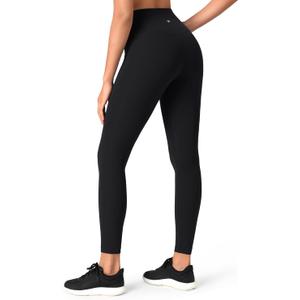 HeyNuts Workout Pro Leggings, High Waisted Compression Gym Tummy Control Athletic Yoga Pants (Large, Black)