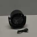 Portable Desk Fan for Bedroom, Turbo Table Fans with smile icon LED Display, 6-inch, 5-Speed Strong Airflow, Low Noise, 360 Adjustable Tilt, Suitable for Home, Office, Outdoor, Ink Black