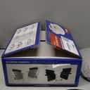 Semi Truck Hub Cap Cover - 5 Even Notched - for Front Wheel Universal Fit - 2 Pc Pack, Lip: 7/16" with pre-Installed Clips (Dome Top, Stainless Steel)