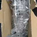 Zenna Home Tension Pole Shower Caddy Corner Organizer, Adjustable Standing Shower Caddy with 4 Baskets and Built in Towel Bar, Rust Resistant Bathroom Tension Rod Organizer, 60 to 97 Inch, Chrome