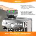 AIEVE Silicone Bellow Compatible for Breville Barista Express, Single Dose Hopper for Breville Espresso Machine,Gray