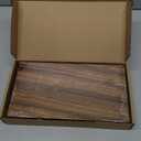 Small 10" Acacia Wood Riser Pedestal Stand  Farmhouse Wood Display Riser for Kitchen and Bathroom Dcor - Counter Display, Plant Stand, Jewelry Holder, Vanity Tray, Candle Stand (S:10"x5.6"x1.57")