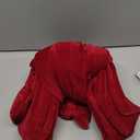 Suncalla Big Red Bow for Wedding 42 x 27 Inch Large Velvet Party Decorations Coquette Birthday Party Bow Decor Backdrop Big Themed Room Large Wall Decor Ornaments Giant Door Ribbon Velvet