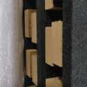 Art3d 4 Pack 47.2 x 23.6in. Wood Slat Acoustic Panels for Wall and Ceiling - 3D Fluted Sound Absorbing Panel with Wood Finish - Dark Walnut