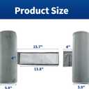 BALAPET Body Pillow for Side Sleeper Back Sleeper, Roll Cylinder Pillow for Better Sleep Breathing (Grey, Standard Size)