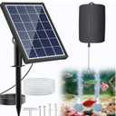 POPOSOAP 4W Solar Pond Aerator, Solar Air Pump for Pond with Battery Backup 24/7 Oxygenation, 3 Working Modes & Low Noise for Small Ponds Fish Tanks Hydroponics P9135