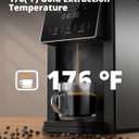 AIRMSEN Grind & Brew Coffee Maker with Built-in Grinder (2026 Model) - Single-Serve, Compatible with K-Cup Pods & Ground, 1000W Fast 6-14oz Brewer, Descaling Alert, Touchscreen & 50oz Removable Tank