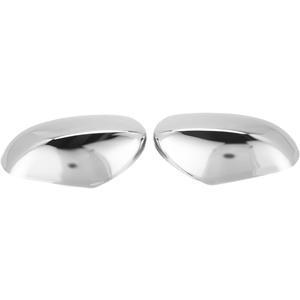 Left and Right Chrome Exterior Door Mirror Covers for Dodge Grand Caravan 2008-2018 for Chrysler Town & Country 2008-2016 for VW Routan 2009-2014