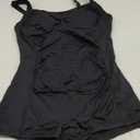 Sovoyontee Women's One Piece Tummy Control Swimwear Boyleg Ruched Swimsuit M