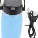 SUPVOX Water Warmer Portable Solar Kettle Collapsible Charging Kettle Night Light Abs Silicone