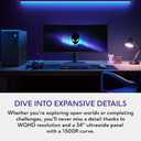 Alienware 34 Curved Gaming Monitor AW3425DWM - 34-inch WQHD 180Hz 1ms Display, 1500R, AMD FreeSync Premium, VESA AdaptiveSync.