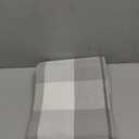 MUBIN Cotton Buffalo Plaid Rug, 27.5 x 43 in Grey and White Outdoor Rug Front Door Decorative Mat, Hand-Woven Foldable Rug for Layered Door Mats Washable Carpet for Front Porch, Entryway, Farmhouse