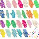 132 Pcs Varsity Letter Patches Kit - 104 Self Adhesive Chenille Letters & 28 Iron On Stars, No-Sew Fabric Patches for Clothes, Jackets, Backpacks, Hats, DIY Crafts (2.17")